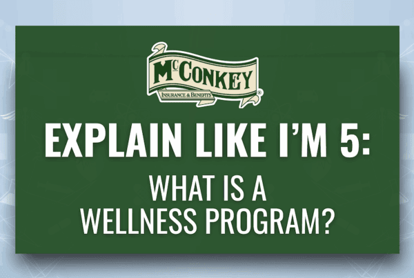 What Is a Wellness Program? - Graphic with text Explain Like I'm 5 What Is A Wellness Program?